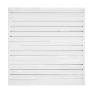 Pannelli a Doghe in PVC Bianco 4x4 Piedi, Design Modulare Facile da Installare, Parete a Doghe Regolabile per Stoccaggio - Product Image 6