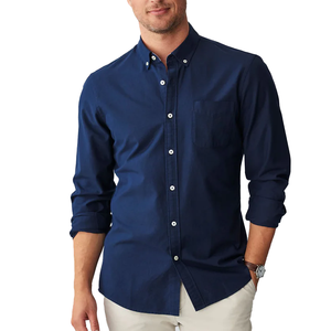 Camisa Casual Elegante de Manga Larga para Hombre, Transpirable, 100% Algodón, Ofrece Estilo, Funcionalidad y Artesanía de Alta Calidad - Product Image 1
