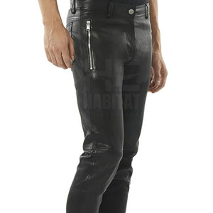 Pantalones de Cuero para Hombre de Último Diseño y Alta Calidad, Elegantes, Cómodos, Duraderos, Estilo de Cuero Genuino Suave - Product Image 5