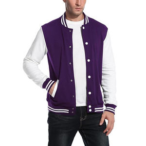 Veste de style universitaire, corps en nylon, manches en mesh, fermeture à boutons-pression, veste athlétique de style Letterman, logos personnalisés pour les équipes - Product Image 4