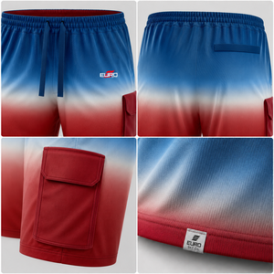 Pantalones Cortos Deportivos Casuales para Hombre, Cintura Media, Lona Transpirable, Sublimados, para Gimnasio, Entrenamiento, Correr, Ciclismo y Deportes al Aire Libre, OEM - Product Image 5
