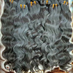 Extensiones de Cabello Humano Ondulado Natural, Cabello Rizado Indio Sin Procesar, Proveedores Mayoristas de Cabello Rizado Indio, Gran Venta - Product Image 5