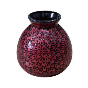 Modern Decorative Shell Mosaic <b>Vase</b> Crafted from Genuine Mother of Pearl for Premium Home Furnishing Collection - Product Image 3