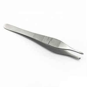 Pince de chirurgie plastique Adson personnalisée 4.75 "droite 1x2 dents pince à tissu Adson chirurgicale - Product Image 4