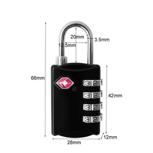 Customs Password Anti-theft 3 Digit Combination <b>Lock</b> TSA <b>Suitcase</b> Luggage Coded Travel Security Tool Wire Rope Cabinet <b>Lock</b> - Product Image 2
