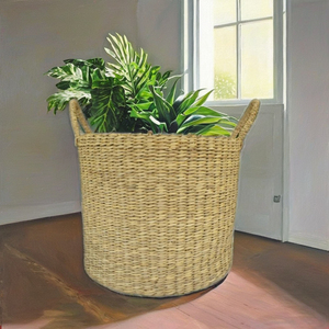 Multi-purpose Seagrass <b>Baskets</b>: Eco-friendly storage <b>for</b> food <b>plants</b> and decor. Ideal <b>for</b> Home & Hospitality use. - Product Image 6