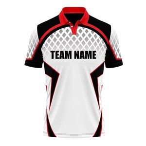 Camiseta de Cricket Personalizable para Hombre, 100% Mezcla de Poliéster y Algodón, Manga Corta, Impresión Digital, Cuello Redondo/Clásico, para Entrenamiento de Equipo - Product Image 2
