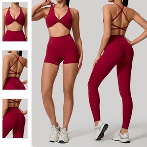 High Quality Gym Fitness Wear 2 Piece Yoga Bra And <b>Pants</b> Leggings Set For Women Fitness Clothes Yoga Sets - Product Image 1