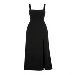 prom jewelry for black dress Rabanne Black Lace Jersey Long Sleeve Maxi Dress