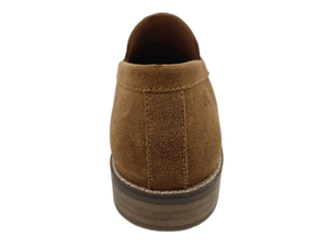 Mocasines de Gamuza Marrón para Hombre, Zapatos de Oficina y Carrera con Punta Descubierta, Entresuela Acolchada de EVA, Suela de Goma, Cómodos, Color Sólido, para Todas las Temporadas - Product Image 4