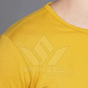 เสื้อยืดแขนยาวผู้ชาย คอโอ ทรงปกติ ผ้าฝ้ายเจอร์ซีย์ สีพื้น สไตล์ลำลอง - Product Image 5