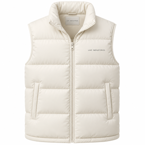 Gilet matelassé pour homme, rembourré en polyester, respirant, à séchage rapide, col montant, chaud, sans manches, pour sports d'hiver et activités de plein air, personnalisable OEM - Product Image 3