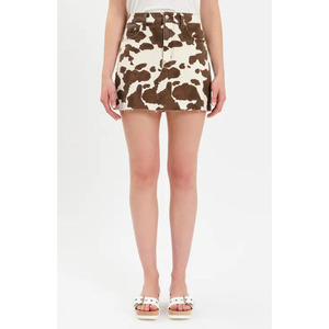 Falda de Cuero con Pelo de Vaca Auténtico para Mujer, Falda Mini de Cintura Alta, Suave y Duradera, Falda de Moda de Piel de Vaca de Primera Calidad - Product Image 5