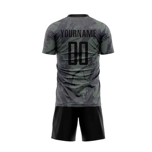 Nuevo Conjunto de Uniforme de Fútbol con Sublimación de Camuflaje Personalizado, Diseño Moderno, Camiseta y Pantalones Cortos para Equipo, Uniforme de Fútbol Transpirable - Product Image 6