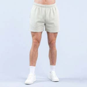 Shorts de sport pour hommes en gros, 100 % coton, séchage rapide, avec poches latérales et taille élastique, pour l'entraînement athlétique - Product Image 3