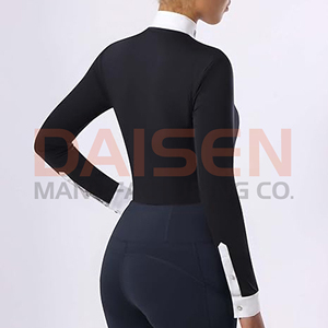 Women Horse Riding Training Shirt Breathable Quick Dry Equestrian <b>Base</b> <b>Layer</b> <b>Long</b> <b>Sleeve</b> OEM Custom - Product Image 5