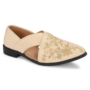 Jutti Peshwari brodée de qualité supérieure pour homme, légère et respirante, style Punjabi, idéale pour les mariages - Product Image 4