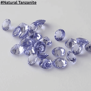 Venta al por mayor de tanzanita natural facetada de forma redonda, piedra preciosa suelta para la fabricación de joyas, tamaño pequeño, de 1 mm a 3 mm. - Product Image 2