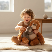 Produits de dropshipping 2026 : Peluche singe animal de dessin animé très populaire, jouet pour enfants, cadeau de Noël, agent de dropshipping