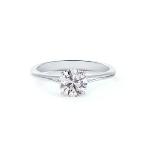 Anillo Solitario de Diamante Cultivado en Laboratorio, Corte Redondo, Oro Blanco de 18K, Certificado IGI, Engaste de 4 Puntas, Anillo de Compromiso y Boda, Venta al Por Mayor - Product Image 2