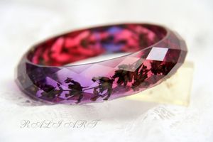 Resin Vibe Bangles Color Pop Resin <b>Kada</b> Swirl Art Resin Bangles Gloss Wave Resin Cuff Urban Glow Resin Bangles - Product Image 2