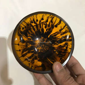 Bol de service créatif en résine écologique et durable, style classique pour hôtels et restaurants, mini-bol poli à motif tourbillon pour fruits, pâtes et salades - Product Image 4