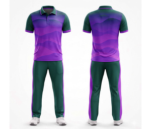 Custom Made <b>Cricket</b> Sportswear Uniform for Tournament Teams | Men Women Youth <b>Cricket</b> Wears Polo Shirt and Trouser Full Team - Product Image 3