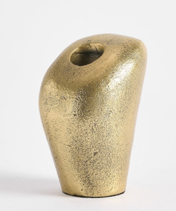 Ensemble de 2 vases modernes en métal moulé en aluminium de qualité avec fer et laiton inclus. - Product Image 6
