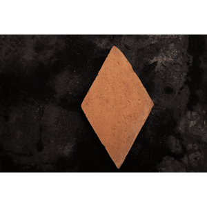 Natural Red Matte Finish Rustic Style Interior <b>Wall</b> Floor Handmade Diamond Shape Terracotta Clay Tile Brick Imitation Texture - Product Image 1