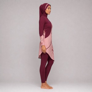 Conjunto Burkini Modesto de 4 Piezas, Casual, Talla Grande, Manga Larga, Alta Calidad, Ecológico, Transpirable, de Secado Rápido, Diseño Premium para Mujer - Product Image 2