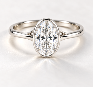 950 Platinum Oval Cut Lab Grown Diamond Engagement <b>Ring</b> 4 Prong Solitaire Custom Fine Jewelry Manufacturer - Product Image 2