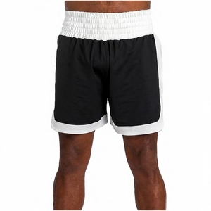 High Quality Wholesale RISE No Gi MMA BJJ Compression Shorts Front Logo OEM Custom Velcro Kick Boxing Fight Shorts MMA Judo - Product Image 2