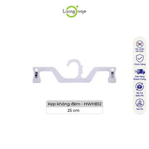 Lot de 10 cintres à vêtements en plastique de 25 cm avec pinces (sans coussinets en caoutchouc) légers et peu encombrants - Product Image 1