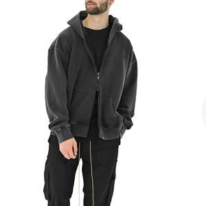 Sweat à capuche décontracté d'hiver personnalisé pour homme, pull en polaire respirant, service OEM de marque privée en gros pour hommes - Product Image 6