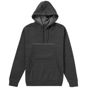 Sweats à capuche pour hommes tendance avec patch de marque sur la poitrine, en coton durable, respirant et style streetwear urbain - Product Image 1