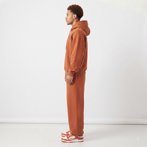 <b>Men</b> <b>Pullover</b> Hooded Tracksuit 100% Polyester Fleece Baggy Oversize Winter Warm Gym Mid Drawstring Waist 400 GSM Tracksuit <b>Men's</b> - Product Image 3