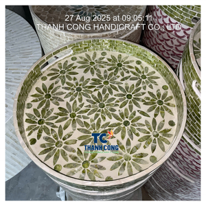 Plateau en nacre de qualité supérieure, fabriqué à la main, collection de décoration, plateau de service en nacre, Vietnam - Product Image 1