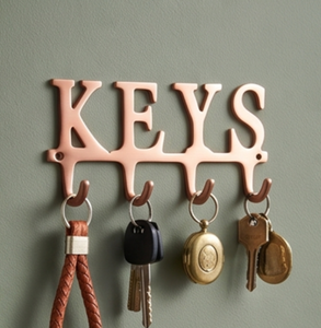 Modern Metal Wall <b>Hook</b> With Keys Name Design Perfect For Elegant Home Organization And Decorative Storage Solutions - Product Image 6