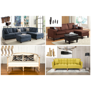 Farmhouse Solid Wood Furniture Legs for <b>Sofa</b> Vintage Dresser Ottoman Feet Rustic Wooden Replacement Legs for Home Decor - Product Image 4