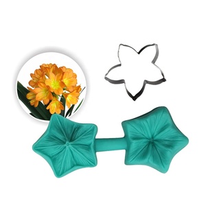AK Sugar Paste Flower Veiner and Stainless Steel Cutters Set Petunia Veining Molds Fondant Cutter <strong>Cake</strong> Decorating <strong>Tools</strong> - Product Image 1