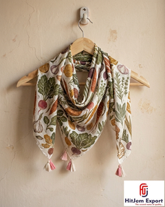 Premium Womens Luxury Silk Scarf Custom Printed Lightweight Square Headscarf OEM ODM Manufacturer Taiwan Custom Fabric Products - Product Image 4