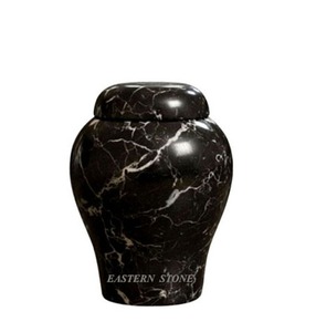 Urne funéraire de luxe en marbre, urne commémorative décorative pour cendres de crémation pour restes humains, conception personnalisée en gros - Product Image 1