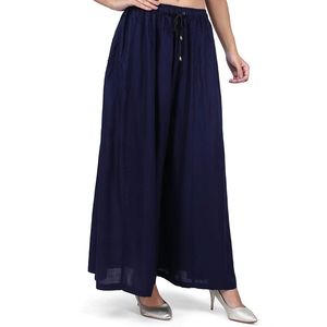 Pantalon décontracté pour femme, respirant, taille haute, coupe large, avec fermeture élastique, style droit ample pour le printemps - Product Image 1