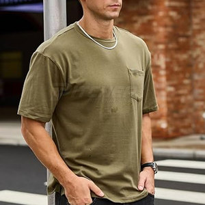 Camiseta Extra Grande para Hombre, Corte Holgado Premium, Estilo Urbano, Algodón Suave, Cómoda para Uso Diario Informal - Product Image 2