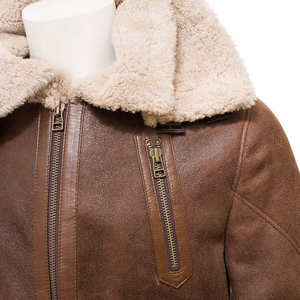 Chaqueta de Cuero de Piel de Oveja de Último Diseño 2026, Prenda de Moda de Manga Larga para Otoño e Invierno, Chaqueta de Cuero Casual con Cierre para Hombre - Product Image 5