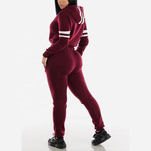 Chándal corto de algodón polar personalizable para mujer para la temporada de primavera disponible al por mayor - Product Image 3