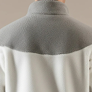 Chaqueta Unisex de Forro Polar con Bloques de Color, Cuello Alto, Cierre de Cremallera, Casual, de Invierno, con Logotipo Frontal, Ajuste Regular, Material de Poliéster Tejido - Product Image 6