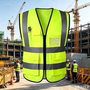 Chaleco de Seguridad Reflectante de Alta Visibilidad con Certificación EN, Poliéster Serigrafiado, Unisex, con Bolsillos y Diseño con Cierre para Carretera - Product Image 6