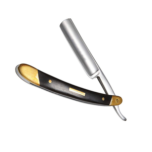 Rasoir de barbier pour hommes, pour le rasage du corps et des zones intimes, avec manche en bois - Product Image 3