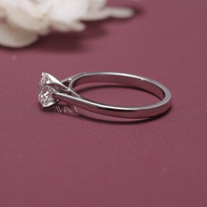 IGI Certified Round Solitaire Diamond Engagement & Wedding <b>Ring</b> in 18K Yellow / Rose & White Gold - Product Image 3